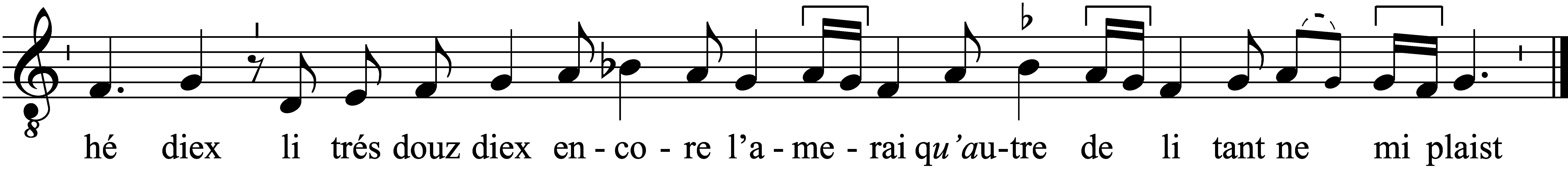 Refrain musical notation
